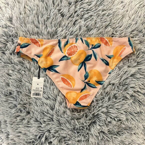 Light Pink Bikini Bottoms with Grape Fruit Medium - Picture 3 of 4